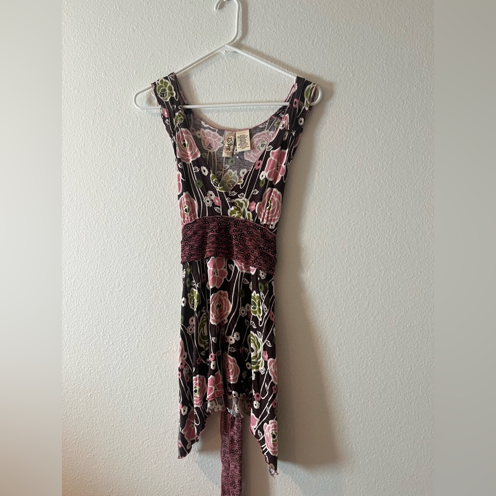 vintage y2k floral fairy top